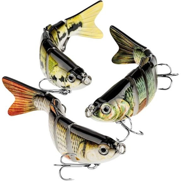 multi jointed bass lure